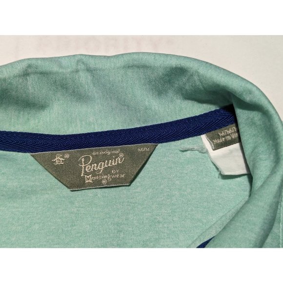 Original Penguin by Munsingwear Mint Green Short Sleeve‎ Polo Mens M - Picture 5 of 5